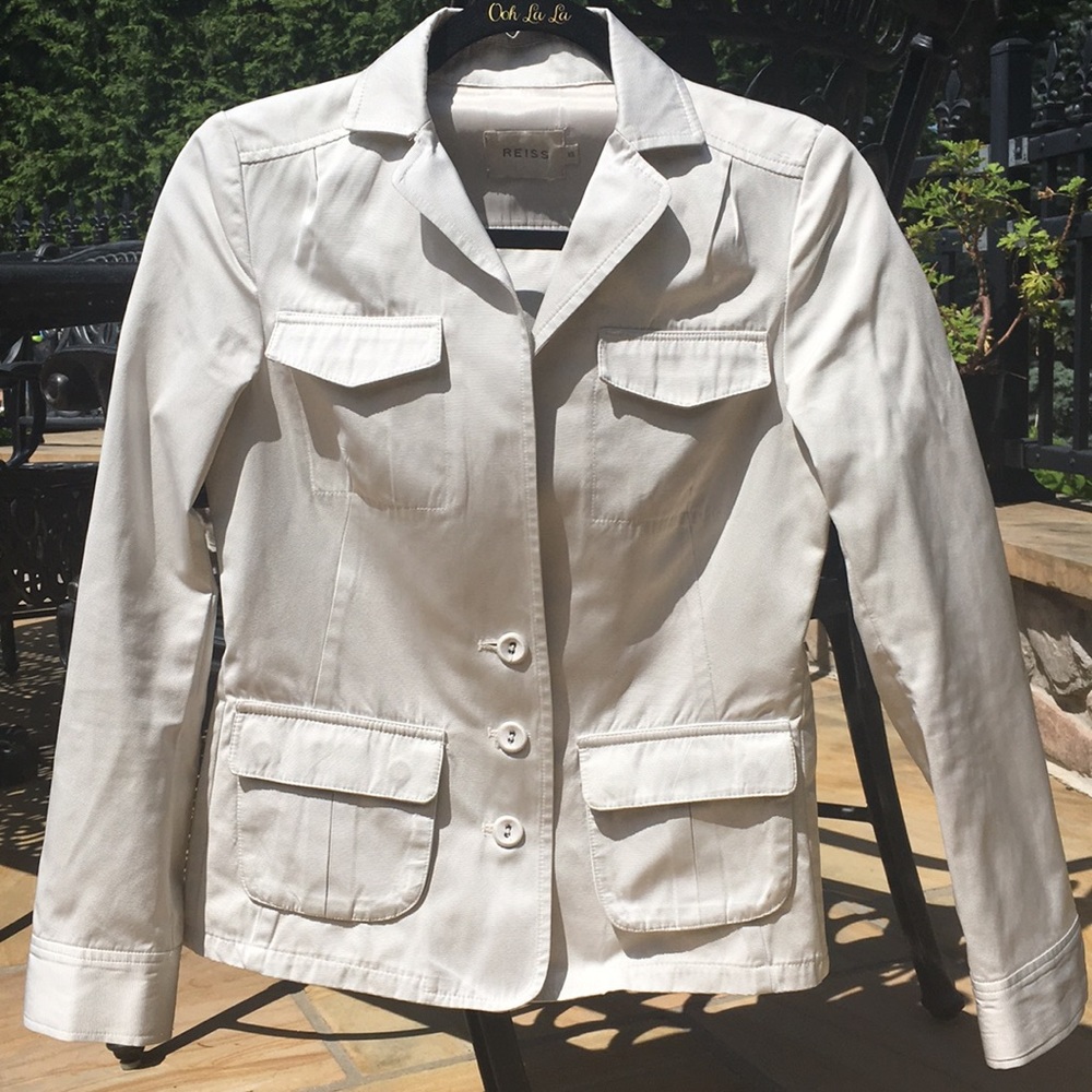 🌺 Reiss Cream Jacket XS